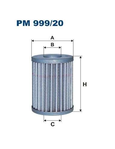 Filtro combustible Filtron PM 999/20 - FILTRO DE COMBUSTIBLE FILTRON