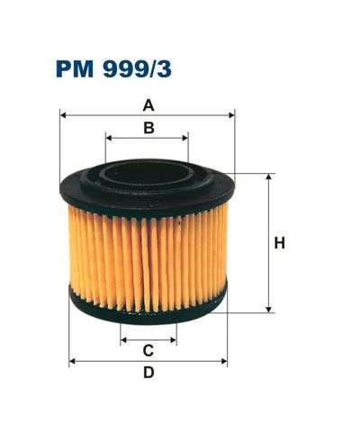 Filtro combustible Filtron PM 999/3 - FILTRO DE COMBUSTIBLE FILTRON
