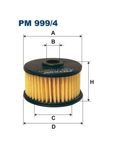 Filtro combustible Filtron PM 999/4 - FILTRO DE COMBUSTIBLE FILTRON