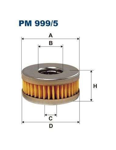 Filtro combustible Filtron PM 999/5 - FILTRO DE COMBUSTIBLE FILTRON
