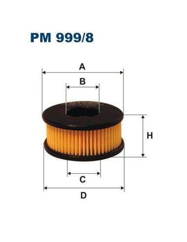 Filtro combustible Filtron PM 999/8 - FILTRO DE COMBUSTIBLE FILTRON