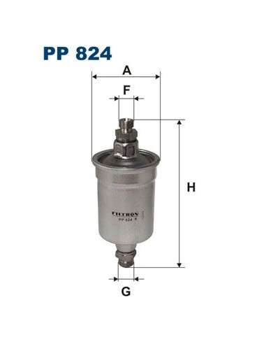 Filtro combustible Filtron PP 824 - FILTRO DE COMBUSTIBLE FILTRON