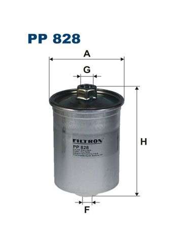 Filtro combustible Filtron PP 828 - FILTRO DE COMBUSTIBLE