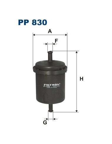 Filtro combustible Filtron PP 830 - FILTRO DE COMBUSTIBLE FILTRON