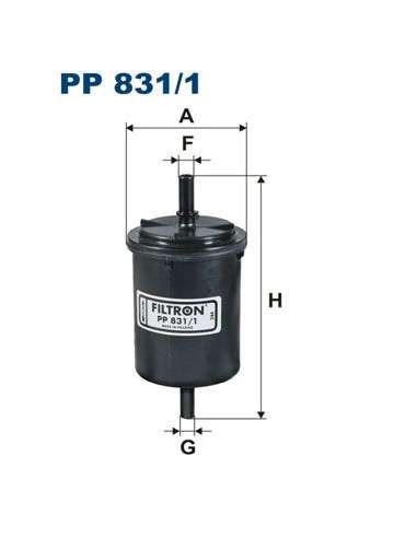 Filtro combustible Filtron PP 831/1 - FILTRO DE COMBUSTIBLE FILTRON