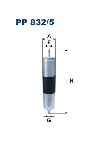 Filtro combustible Filtron PP 832/5 - FILTRO DE COMBUSTIBLE FILTRON