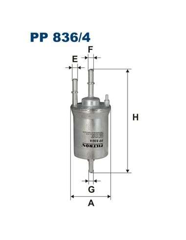 Filtro combustible Filtron PP 836/4 - FILTRO DE COMBUSTIBLE FILTRON