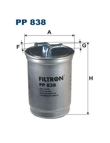 Filtro combustible Filtron PP 838 - FILTRO DE COMBUSTIBLE FILTRON