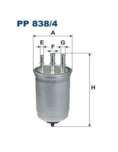 Filtro combustible Filtron PP 838/4 - FILTRO DE COMBUSTIBLE FILTRON