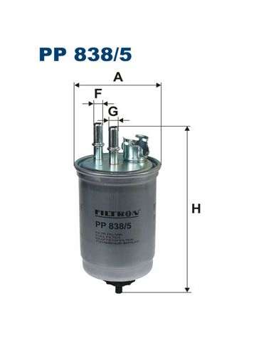Filtro combustible Filtron PP 838/5 - FILTRO DE COMBUSTIBLE FILTRON