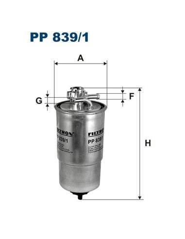 Filtro combustible Filtron PP 839/1 - FILTRO DE COMBUSTIBLE FILTRON