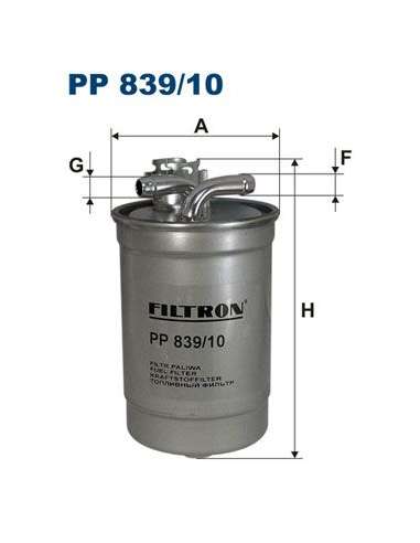 Filtro combustible Filtron PP 839/10 - FILTRO DE COMBUSTIBLE FILTRON