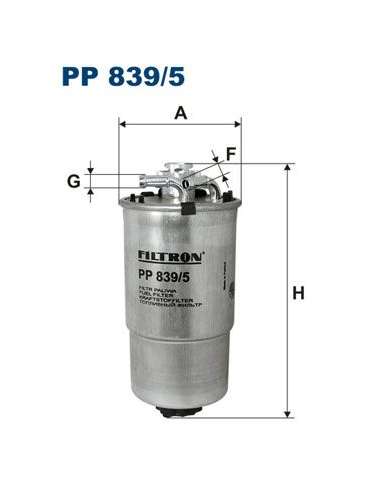 Filtro combustible Filtron PP 839/5 - FILTRO DE COMBUSTIBLE FILTRON