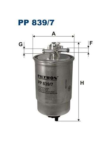 Filtro combustible Filtron PP 839/7 - FILTRO DE COMBUSTIBLE FILTRON