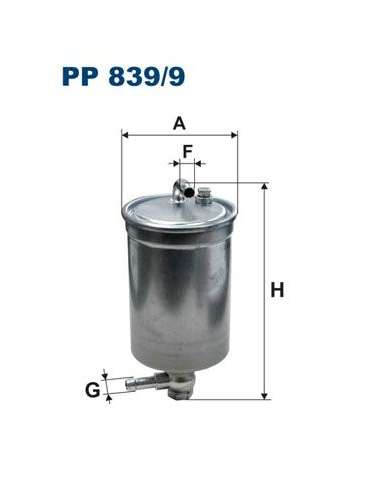 Filtro combustible Filtron PP 839/9 - FILTRO DE COMBUSTIBLE FILTRON