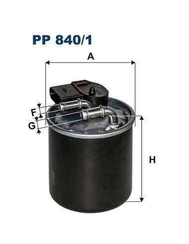 Filtro combustible Filtron PP 840/1 - FILTRO DE COMBUSTIBLE FILTRON