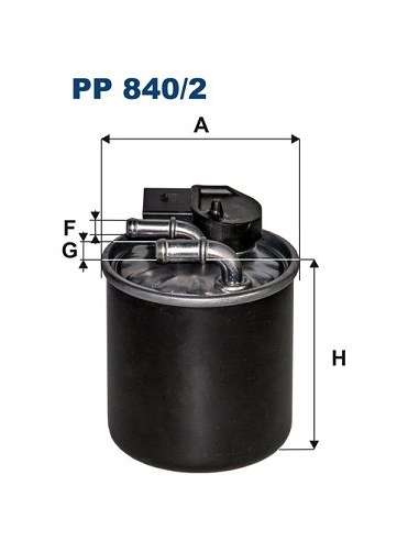 Filtro combustible Filtron PP 840/2 - FILTRO DE COMBUSTIBLE FILTRON