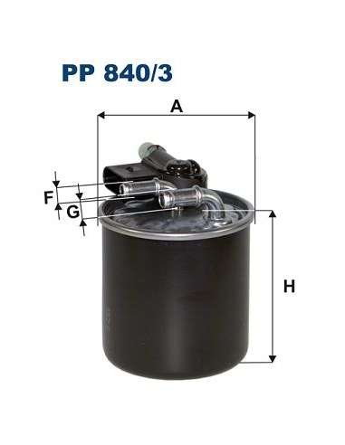 Filtro combustible Filtron PP 840/3 - FILTRO DE COMBUSTIBLE FILTRON