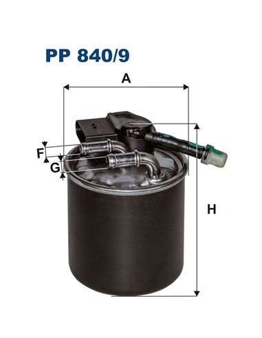 Filtro combustible Filtron PP 840/9 - FILTRO DE COMBUSTIBLE FILTRON