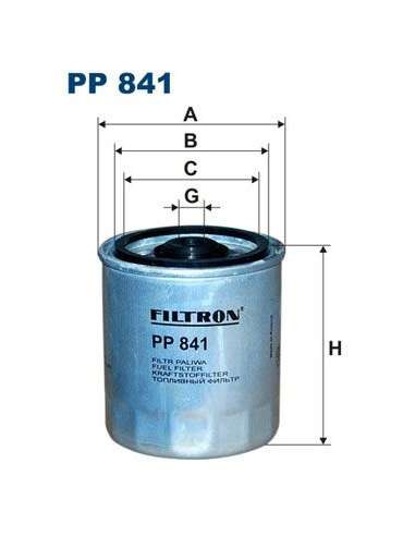 Filtro combustible Filtron PP 841 - FILTRO DE COMBUSTIBLE FILTRON
