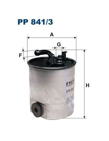 Filtro combustible Filtron PP 841/3 - FILTRO DE COMBUSTIBLE FILTRON