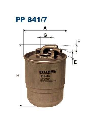 Filtro combustible Filtron PP 841/7 - FILTRO DE COMBUSTIBLE FILTRON