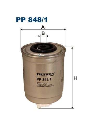 Filtro combustible Filtron PP 848/1 - FILTRO DE COMBUSTIBLE FILTRON