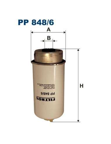 Filtro combustible Filtron PP 848/6 - FILTRO DE COMBUSTIBLE FILTRON