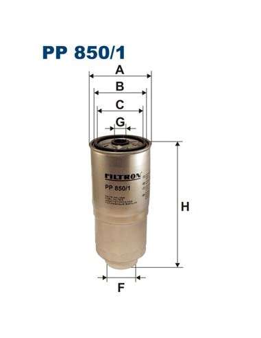 Filtro combustible Filtron PP 850/1 - FILTRO DE COMBUSTIBLE FILTRON