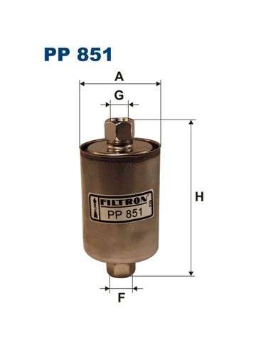Filtro combustible Filtron PP 851 - FILTRO DE COMBUSTIBLE FILTRON