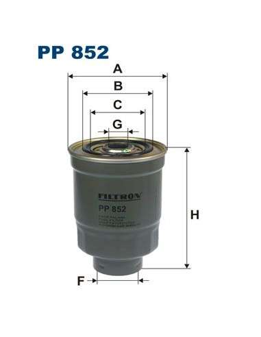Filtro combustible Filtron PP 852 - FILTRO DE COMBUSTIBLE FILTRON