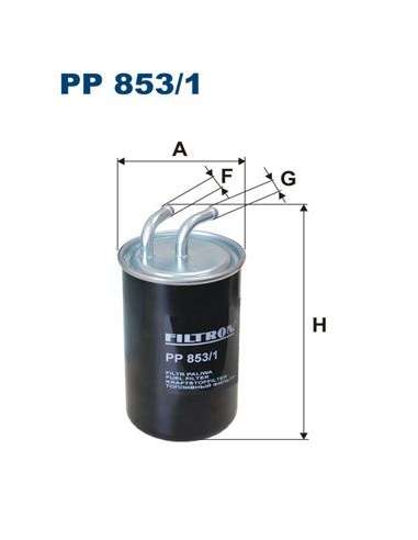 Filtro combustible Filtron PP 853/1 - FILTRO DE COMBUSTIBLE FILTRON