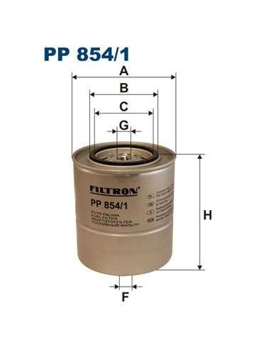 Filtro combustible Filtron PP 854/1 - FILTRO DE COMBUSTIBLE FILTRON