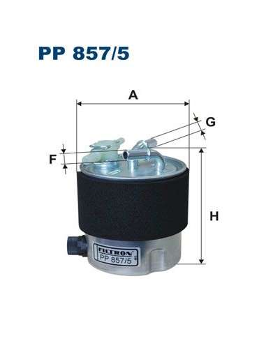 Filtro combustible Filtron PP 857/5 - FILTRO DE COMBUSTIBLE FILTRON