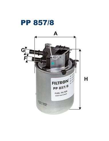 Filtro combustible Filtron PP 857/8 - FILTRO DE COMBUSTIBLE FILTRON