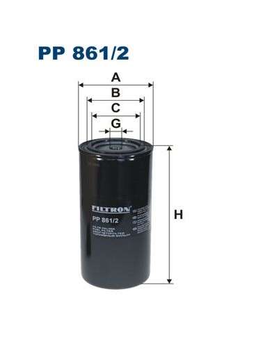 Filtro combustible Filtron PP 861/2 - FILTRO DE COMBUSTIBLE FILTRON