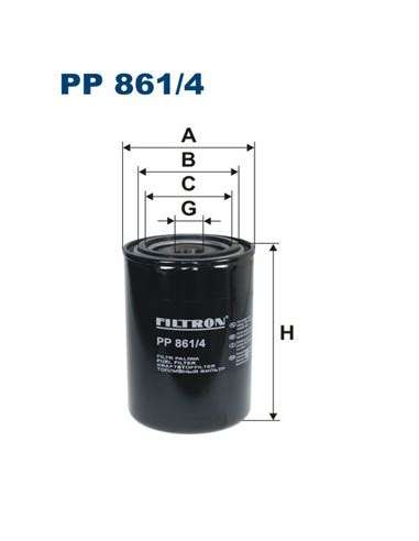 Filtro combustible Filtron PP 861/4 - FILTRO DE COMBUSTIBLE FILTRON