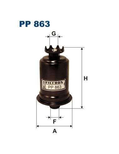 Filtro combustible Filtron PP 863 - FILTRO DE COMBUSTIBLE FILTRON