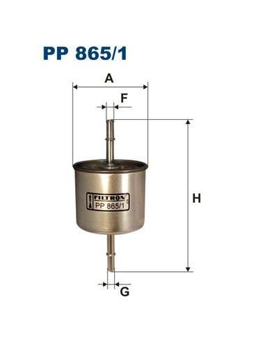 Filtro combustible Filtron PP 865/1 - FILTRO DE COMBUSTIBLE FILTRON