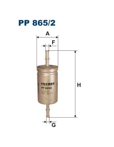 Filtro combustible Filtron PP 865/2 - FILTRO DE COMBUSTIBLE FILTRON