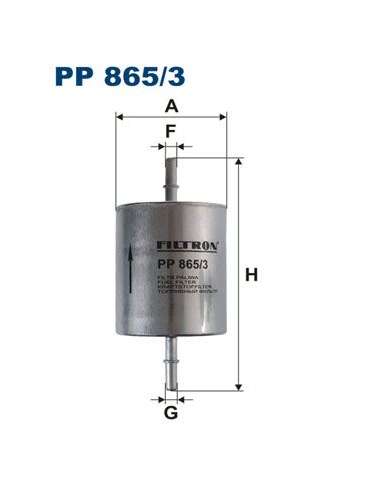 Filtro combustible Filtron PP 865/3 - FILTRO DE COMBUSTIBLE FILTRON