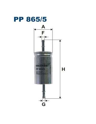 Filtro combustible Filtron PP 865/5 - FILTRO DE COMBUSTIBLE FILTRON