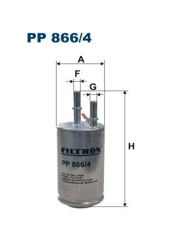 Filtro combustible Filtron PP 866/4 - FILTRO DE COMBUSTIBLE FILTRON