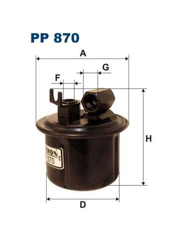 Filtro combustible Filtron PP 870 - FILTRO DE COMBUSTIBLE FILTRON