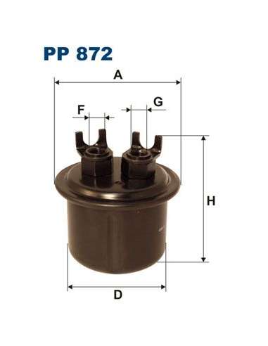 Filtro combustible Filtron PP 872 - FILTRO COMBUSTIBLE FILTRON