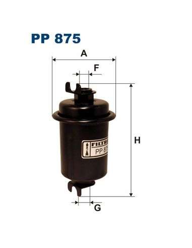 Filtro combustible Filtron PP 875 - FILTRO COMBUSTIBLE