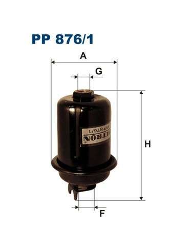 Filtro combustible Filtron PP 876/1 - FILTRO COMBUSTIBLE FILTRON