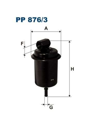 Filtro combustible Filtron PP 876/3 - FILTRO DE COMBUSTIBLE FILTRON