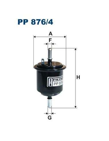 Filtro combustible Filtron PP 876/4 - FILTRO DE COMBUSTIBLE FILTRON