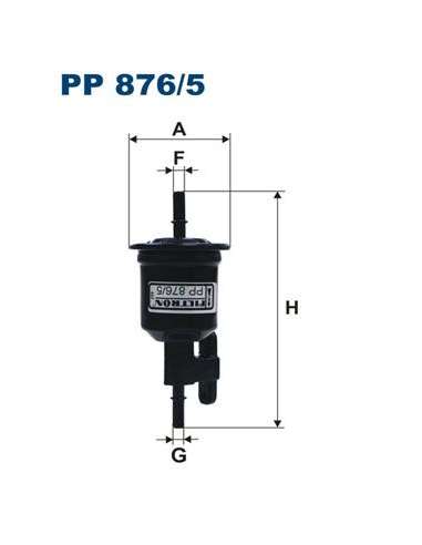 Filtro combustible Filtron PP 876/5 - FILTRO DE COMBUSTIBLE FILTRON